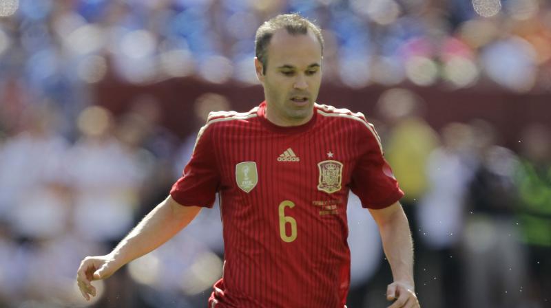 Andres Iniesta has refused to rule out the chances of extending his international career with Spain beyond this months FIFA World Cup.(Photo: AP)