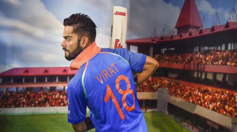 Virat Kohlis figure was crafted from over 200 measurements and photographs taken during the siting session. (Photo: PTI)