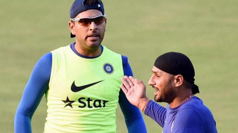 Both Yuvraj SIngh and Harbhajan SIngh are also known for their great sense of humour. (Photo: PTI)