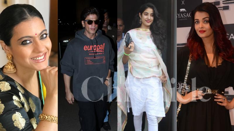 Star-struck: SRK, Kajol, Aish, Janhvi put their fashionable foot forward