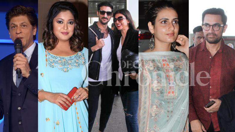 Snapped: SRK, Aamir, Fatima, Tanushree, Sushmita and BF spotted in city