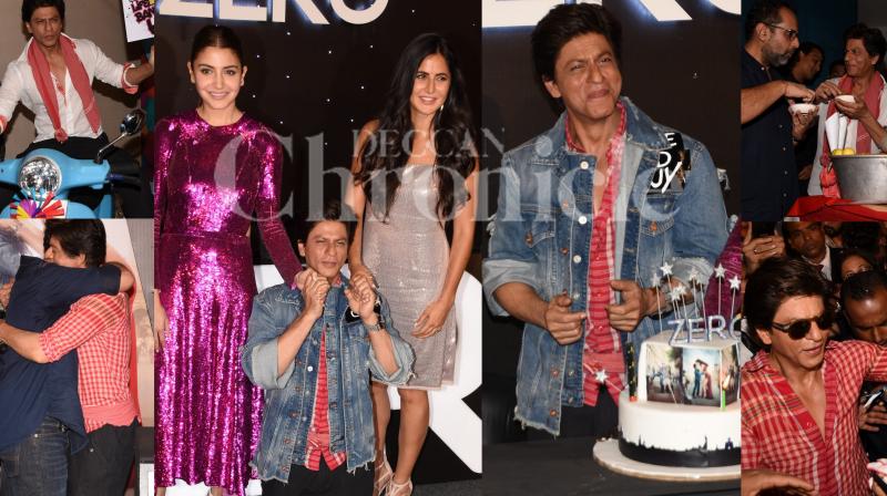 Zero trailer launch: From pani-puri to bday cake and SRKs bauua pose!