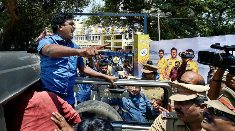 Velmurugan, the leader of the Tamizhaga Vazhvurimai Katchi (TVK) party, had said that his party would release snakes to the stadium had CSK played Rajasthan Royals at Chepauk. (Photo: PTI)