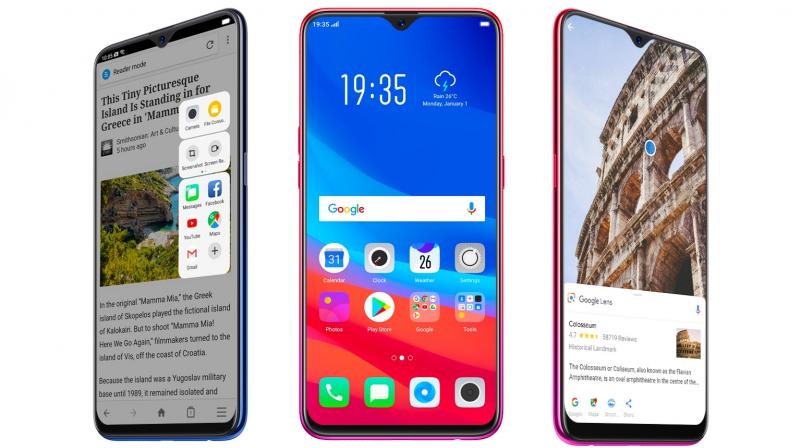 The OPPO F9 Pro offers a 6.3-inch fullscreen display with a tiny notch, a MediaTek P60 chipset, a 25MP selfie camera and VOOC Flash Charge.