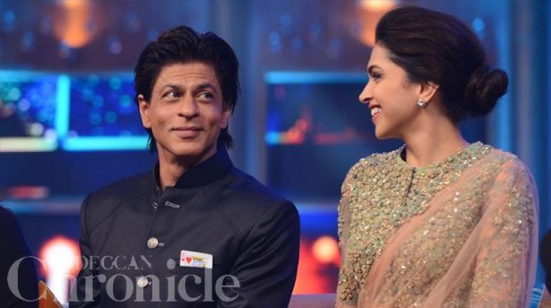 Shah Rukh Khan and Deepika Padukone.