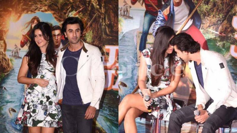 Ranbir Kapoor and Katrina Kaifs first public appearance after their infamous separation, for the song launch of their film Jagga Jasoos.