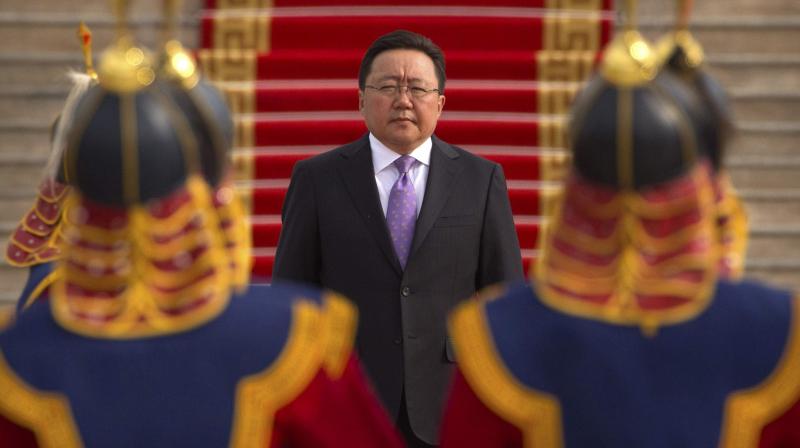 Current Mongolian President Tsakhiagiin Elbegdor (Photo: AP)
