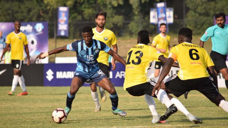 Real Kashmir are currently placed second on the points table behind Chennai City FC, while Minerva are already out of title contention owing to average results this season. (Photo: Twitter)