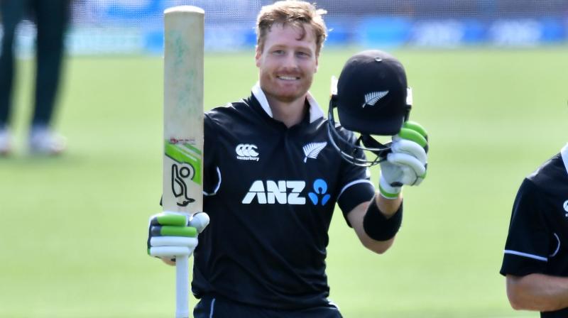 Guptill scored his 16th ODI century, as New Zealand comfortably knocked off their 227-run target for the loss of two wickets and with 13.5 overs to spare.(Photo: AFP)