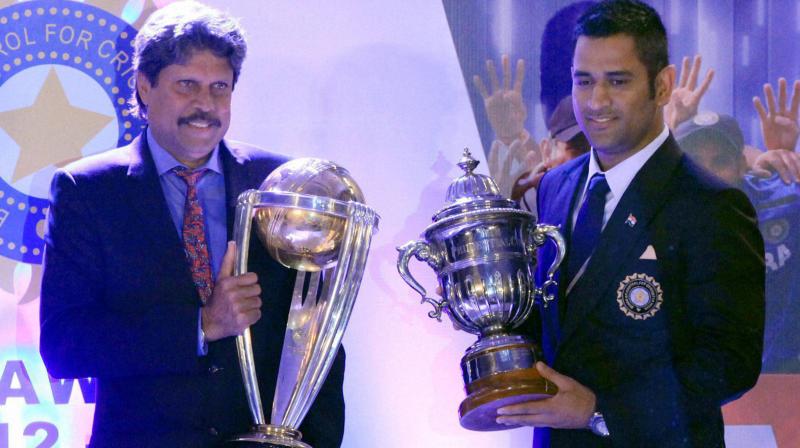 The 1983 team, which won the cricket World Cup, was led by legendary all rounder Kapil Dev, while the side that emerged victorious in the 2011 edition was captained by charismatic wicket-keeper-batsman Mahendra Singh Dhoni. (Photo: PTI)