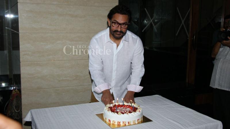 aamir celebrated his 52nd birthday today. (Photo: Viral Bhayani)