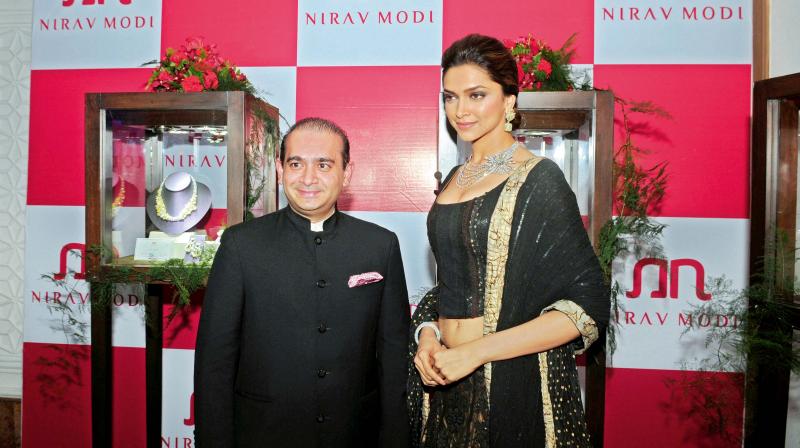 Actress Deepika Padukone sporting Nirav Modis jewellery