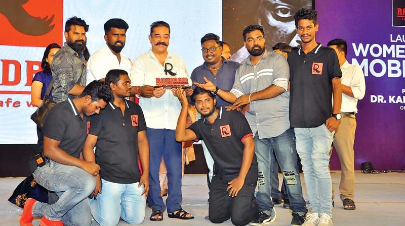 Actor Kamal Haasan at the launch of the app.	(Photo: DC)