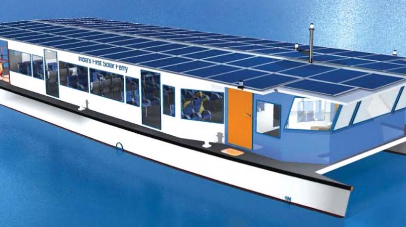 Model of a solar ferry (Photo: DC)