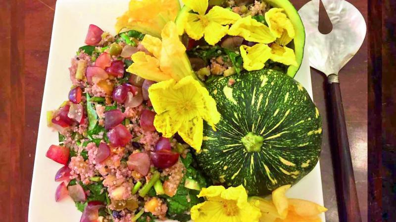 Pretty please:  Edible flowers are enjoying a  resurgence and appearing with increasing frequency on restaurant dishes as garnishes.