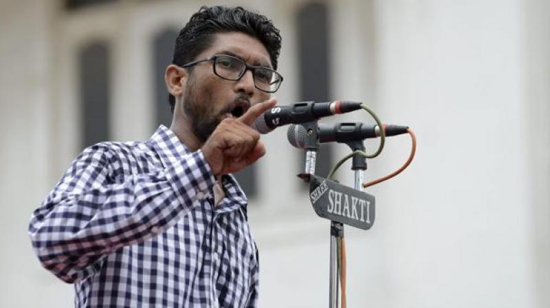 Pune Police had earlier said that they had received a complaint against Gujarat MLA and Dalit leader Mevani and Delhis JNU student leader Khalid for their provocative speeches at an event in Pune on December 31. (Photo: AFP)