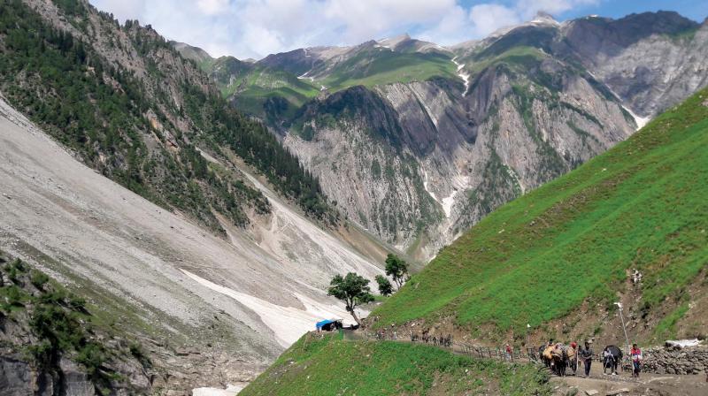 Baltal enroute Amarnath holy cave.