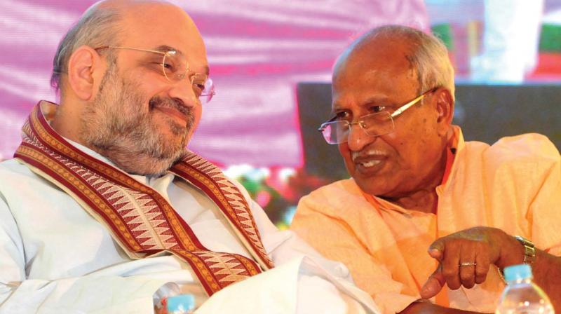 Shah with O. Rajagopal, MLA. (Photo: DC)