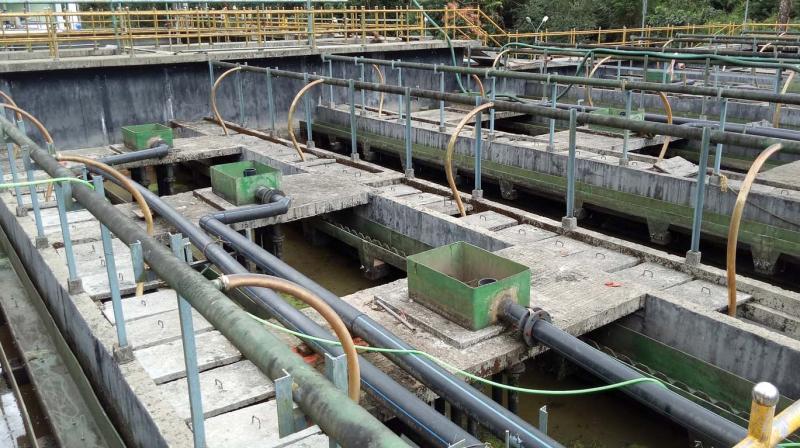 The sewage treatment plant at Sannidhanam.