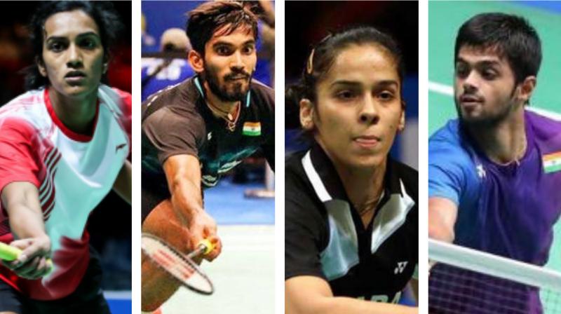 Indian shuttlers will be  gunning for the elusive gold medal at the world badminton championships which begins on Monday. (Photo: AP/DC File)