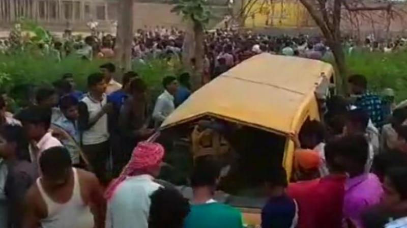 Some of the eyewitnesses had also commented that onlookers had tried to stop the driver from heading towards the unmanned railway crossing but he paid no attention to them. (Photo: ANI/File)