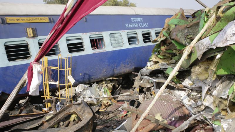 More than 100 people have been killed in Indore-Patna Express derailment in Kanpur, Uttar Pradesh. (Photo: PTI)