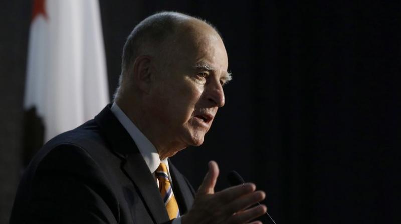 California Gov. Jerry Brown speaks at a forum in Sacramento, Calif. (AP Photo/Rich Pedroncelli, File)