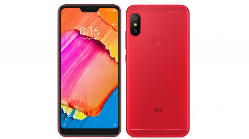The Redmi 6 Pro embraces a 5.84-inch full HD+ 19:9 notched display.