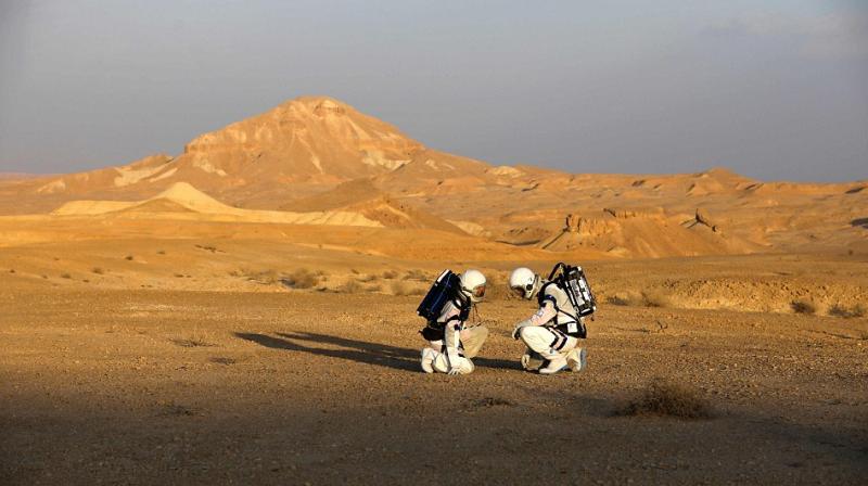 The experiment was held near the isolated Israeli township of Mitzpe Ramon, whose surroundings resemble the Martian environment in its geology, aridity, appearance and desolation, the ministry said.