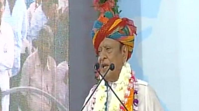 Leader of Opposition in the Gujarat Assembly, Shankarsinh Vaghela, on Friday said he was expelled from the Congress 24 hours ago. (Photo: ANI/Twitter)
