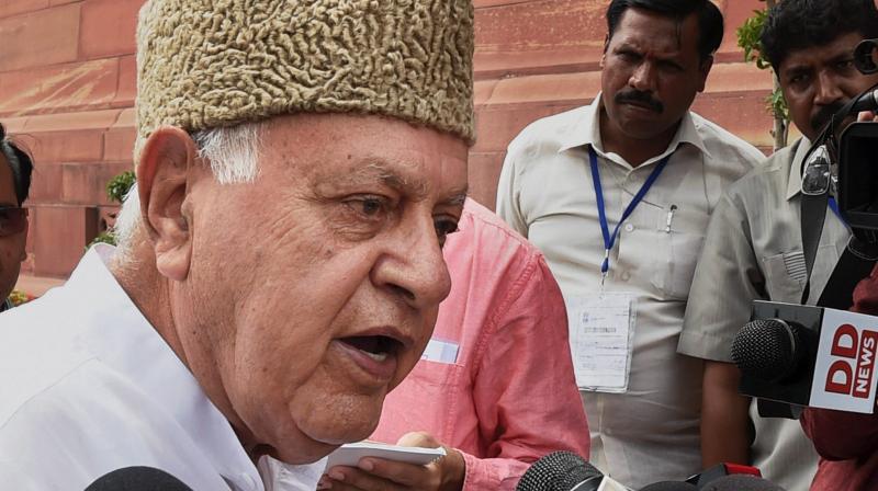 Former Jammu & Kashmir chief minister and National Conference president Farooq Abdullah. (Photo: PTI)