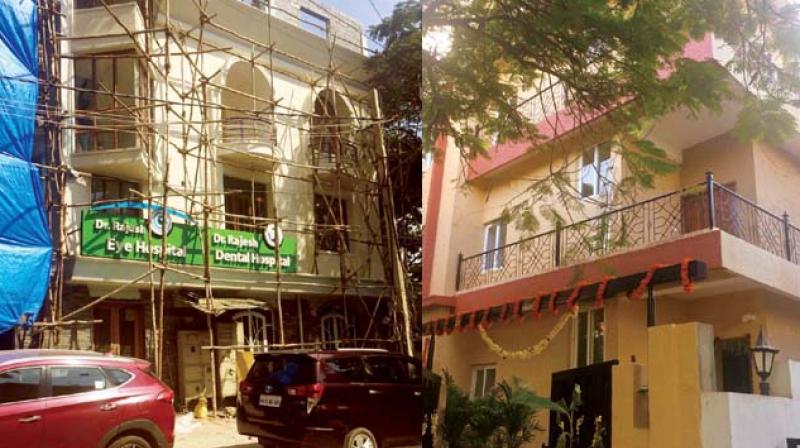 Oramangala may be unrecognisable in recent years with commercial units springing up in several of its residential localities, but the  BBMP seemed to suddenly wake up to the fact on Monday with officials of its south zone sealing eight such establishments in the area.
