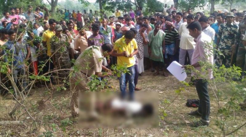 The body was found in Balarampur village in the morning and the police were informed about it by the locals, and no arrests have been made in connection with the incident. (Photo: ANI | Twitter)