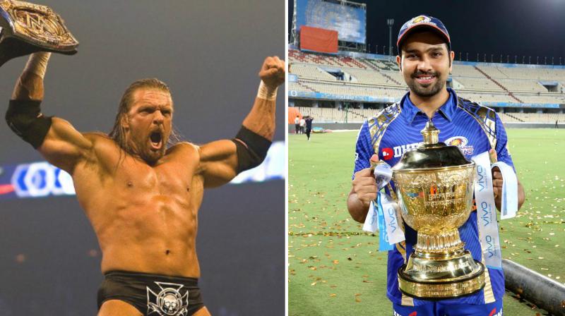 Triple H had a rather special for Rohit Sharma and co. (Photo: AP/ BCCI)