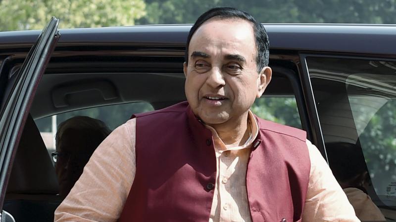 BJP MP Subramanian Swamy at Parliament House in New Delhi. (Photo: PTI/File)