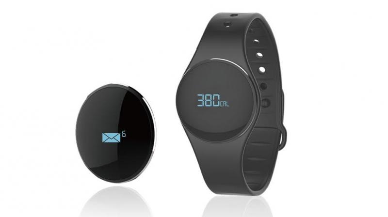 The smartwatch is available in red and black colours at a price of Rs 2,499.