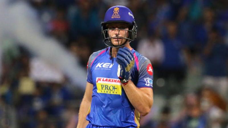 Jos Buttler stroked an unbeaten 94 for Rajasthan Royals to add to his last four scores of 67, 51, 82 and 95 not out (against Mumbai Indians), matching retired Indian great Virender Sehwags record of five successive IPL half-centuries set in 2012. (Photo: BCCI)