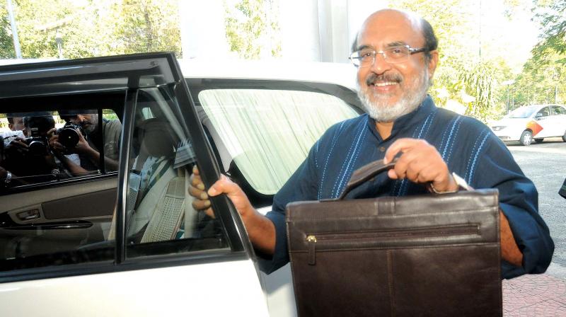 Finance minister T.M. Thomas Isaac