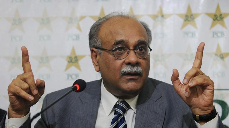 We have demanded compensation from ICC as PCB is suffering financially because of non-fulfilment of BCCIs commitment to play cricket series with Pakistan, said PCB Executive Committee Chairman Najam Sethi. (Photo: AFP)