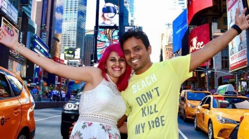 Vishnu Viswanath, 29, and his wife, Meenakshi Moorthy, 30, were \intoxicated with ethyl alcohol\ prior to falling. (File Photo)