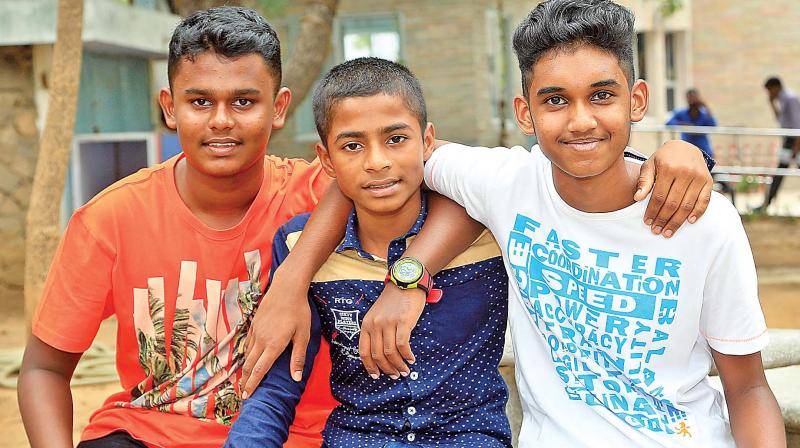 Three children from Kudankulam have been selected to participate in Nuclear Kids, international music programme in Russia.(Photo: DC)