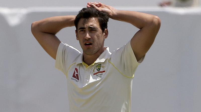 Australia pace spearhead Mitchell Starc was on Sunday ruled out of the fourth Ashes Test with a heel injury and will be replaced by Jackson Bird.(Photo: AP)