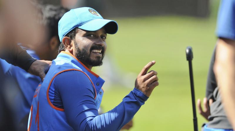 Kedar Jadhav removed both Tamim Iqbal and Mushfiqur Rahim, to swing the momentum Indias way, in the Champions Trophy semifinal against Bangladesh. (Photo: AP)