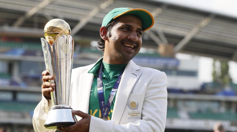 After their memorable ICC Champions Trophy final triumph over India, Pakistan captain Sarfraz Ahmed implored the cricketing world to play international cricket in Pakistan. (Photo: AP)