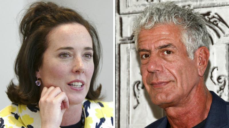 Fashion designer Kate Spade and chef Anthony Bourdain in New York. A U.S. report released in June 2018 found an uptick in suicide rates in nearly every state since 1999. Middle-aged adults _ ages 45 to 64 _ had the largest rate increase. Bourdain was 61 and Spade was 55. (Photo: AP)