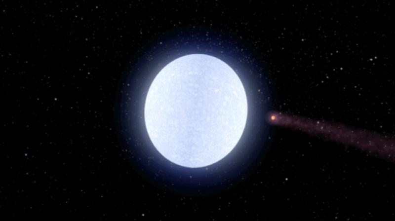 The KELT-9 star is only 300 million years old, which is young in star time.