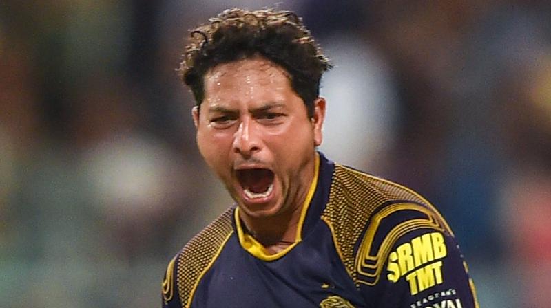 \Im always a big fan of him (Warne). He has been my idol. I always get a different kind of motivation when I play in front of him. I wanted to put up a good show in front of him,\ Kuldeep Yadav said. (Photo: PTI)