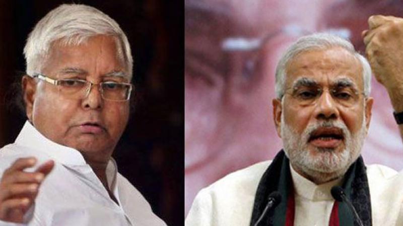 Lalu Prasad Yadav asked the Modi government to explain the action being taken against defaulters who embezzled lakhs of crores from banks. (Photo: PTI)