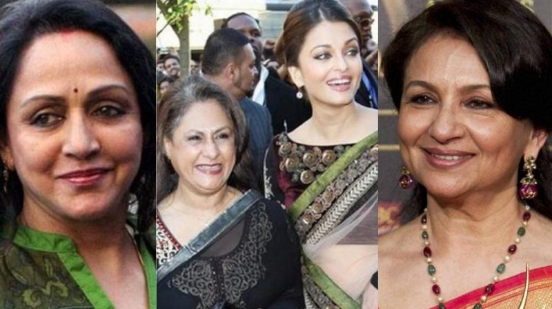 Hema Malini, Jaya Bachchan, Aishwarya Rai Bachchan and Sharmila Tagore.