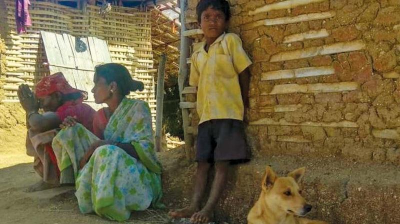 Kempamma, her daughter-in-law and her grandson    Image: DC